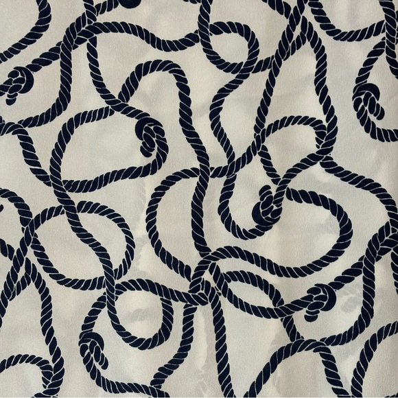 BLACK LABEL by Evan-Picone sleeveless top 3X rope nautical print NWOT - Picture 2 of 9